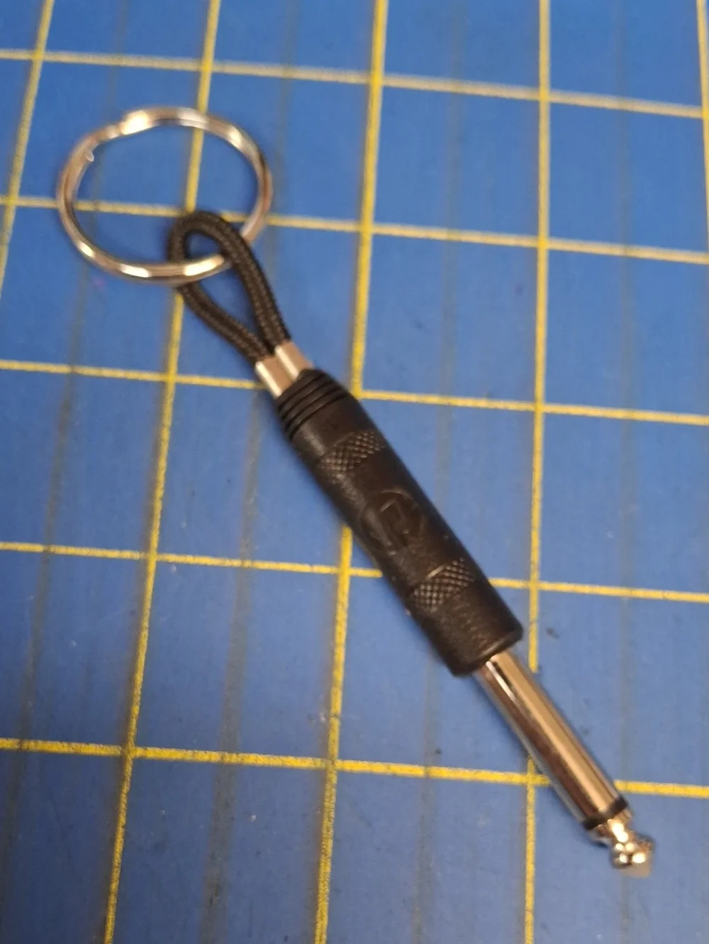Guitar Plug Purse Charm Keyring